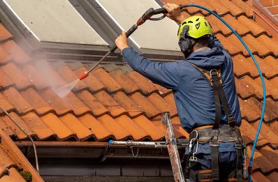 Démoussage et hydrofuge de toiture à Bans